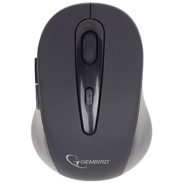 Оптична мишка Gembird MUSWB2, Bluetooth, 1600 DPI, Черна