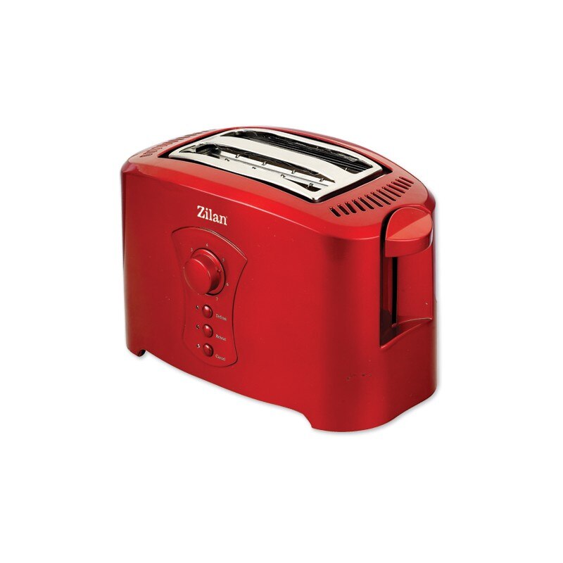 Prajitor de Paine ZILAN ZLN-8310, 750W, rosu, 7 nivele de rumenire