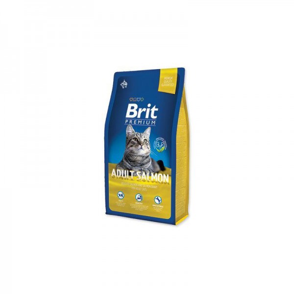 Hrana uscata pentru pisici Brit Premium, Adult, somon,1.5 Kg