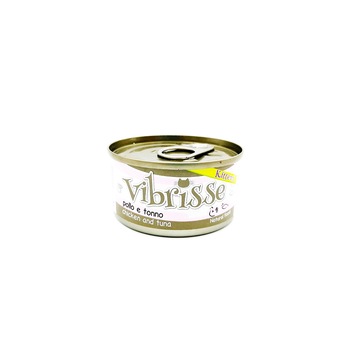 Set hrana umeda pentru pisici, Vibrisse, pui si ton, Kittens, 6x70 g, A1018780 Set hrana umeda pentru pisici, Vibrisse, pui si ton, Kittens, 6x70 g, A1018780