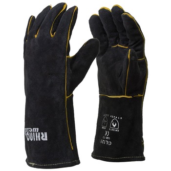 Manusi sudor Black, RHINOweld, spalt bovina calitatea A, cusaturi Kevlar, captuseala bumbac Manusi sudor Black, RHINOweld, spalt bovina calitatea A, cusaturi Kevlar, captuseala bumbac