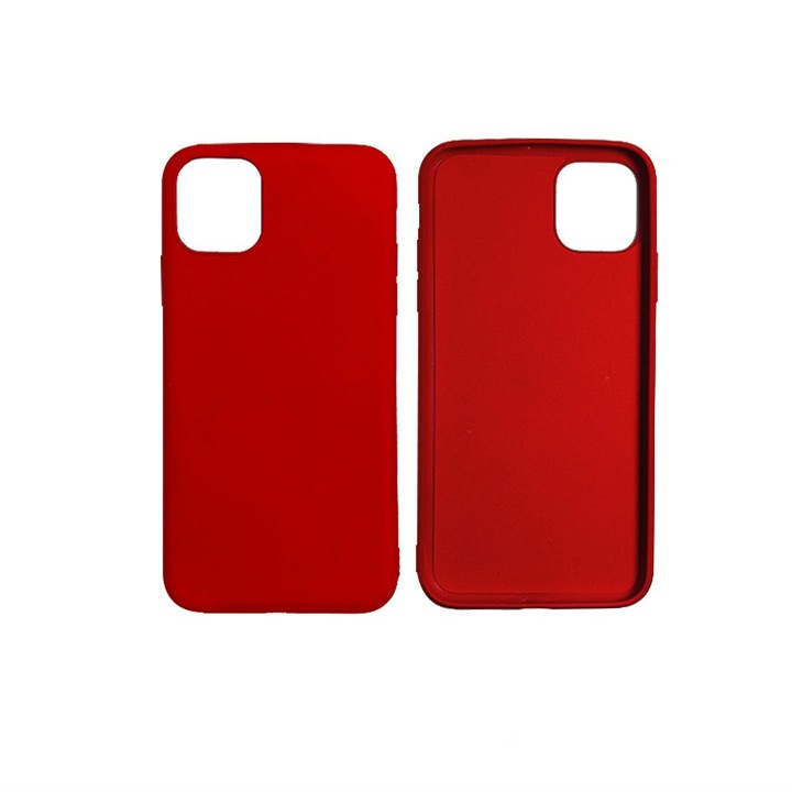 Мек калъф за iPhone 11 Pro Max, POLVCDG, Устойчив на удар и надраскване, Червен