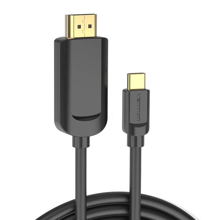 Cablu Vention USB-C la HDMI, CGUBG, 1,5 m (negru)