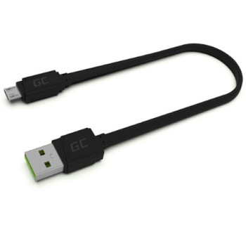Cablu GCmatte Micro USB plat de 25 cm cu suport de incarcare rapida Cablu GCmatte Micro USB plat de 25 cm cu suport de incarcare rapida