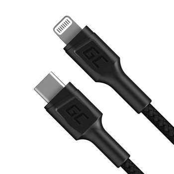 Cablu GC Power Stream USB-C - Lightning 100 cm cu Power Delivery (certificat Apple MFi) Cablu GC Power Stream USB-C - Lightning 100 cm cu Power Delivery (certificat Apple MFi)