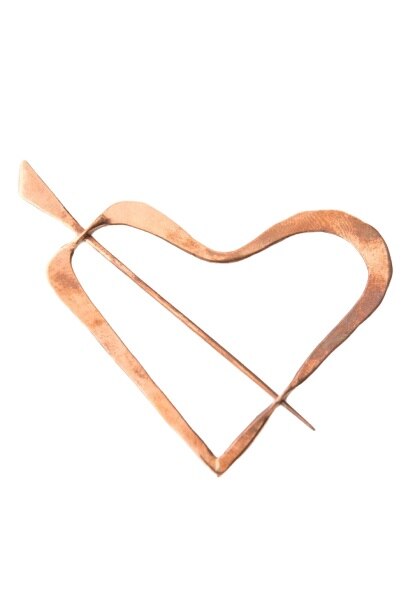 Brosa Inima, Mbq, Cupru, 7.5-8 cm