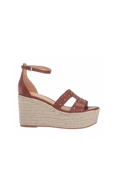 NINE WEST, Sandale wedge tip espadrile din piele Alina NINE WEST, Sandale wedge tip espadrile din piele Alina