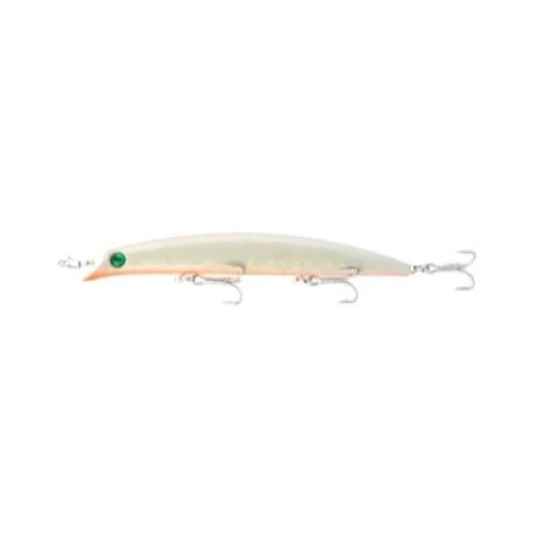 Momeala plutitoare, Kingdom, Popper LipLess Minnow, LN103, 5326, Carlig puternic, 130 mm, Alb/Portocaliu, 21 g