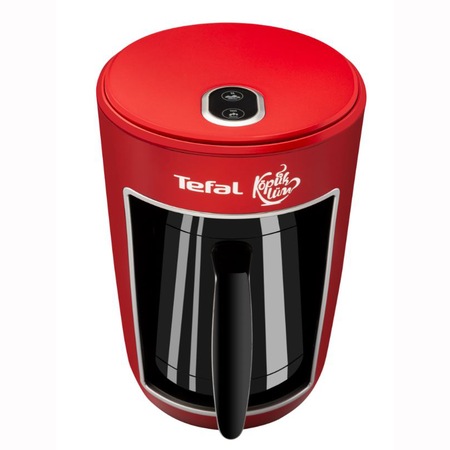 Cafetiera turceasca TEFAL CM820534, 2 moduri de preparere, capacitate 4 cesti, avertizare sonora, sistem prevenire umplere, rosu