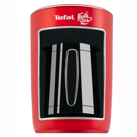 Cafetiera turceasca TEFAL CM820534, 2 moduri de preparere, capacitate 4 cesti, avertizare sonora, sistem prevenire umplere, rosu