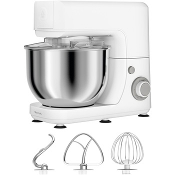 Robot de bucatarie TEFAL MasterChef Essential QB150138, 800W, bol inox 4.8L, 1.8 kg, 6 trepte de viteza, functie pulse, alb Robot de bucatarie TEFAL MasterChef Essential QB150138, 800W, bol inox 4.8L, 1.8 kg, 6 trepte de viteza, functie pulse, alb