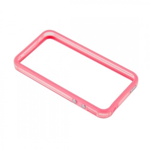 Bumper Iphone 4 , plastic, roz