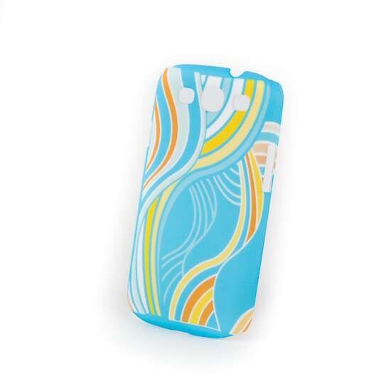 Husa Samsung Galaxy S3 i9300 din Plastic Model Blue Fantasy, Multicolor