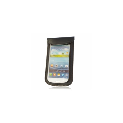 Husa universala, stil pouch, acces touch, compatibil Samsung Galaxy S3, negru