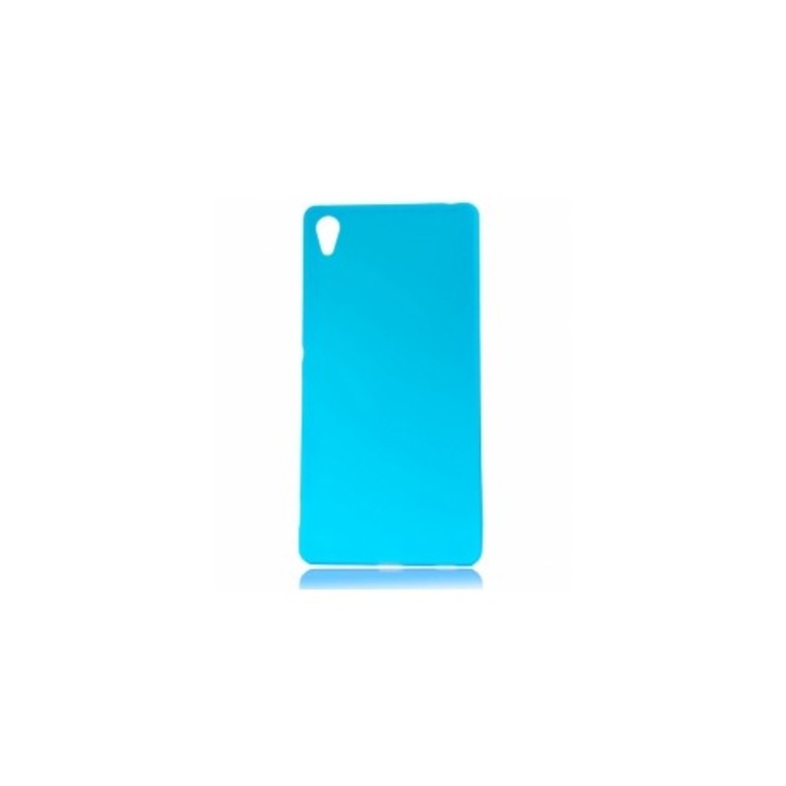 Капак за Sony Ericsson Xperia Z4, ултра тънък, матов силикон, син