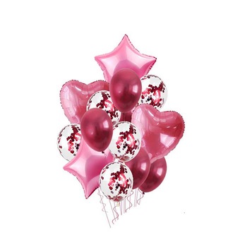 Set 14 Baloane mari AKU, Latex si folie, cu Confetti, Ideal pentru evenimente, petreceri, plaja si nisip, Rosu AK4521 Set 14 Baloane mari AKU, Latex si folie, cu Confetti, Ideal pentru evenimente, petreceri, plaja si nisip, Rosu AK4521