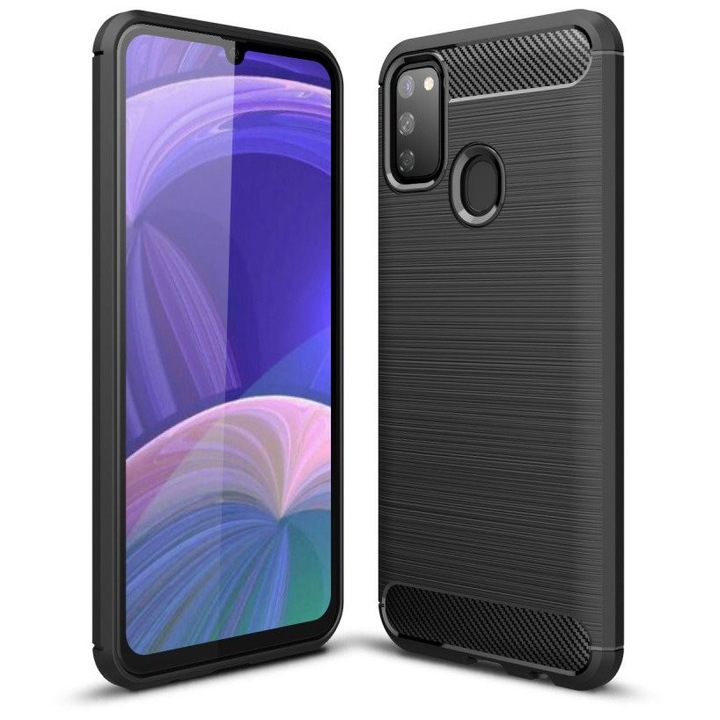 Smart Samsung Galaxy M21 / M30S TPU Mobiltelefon tok, Fekete