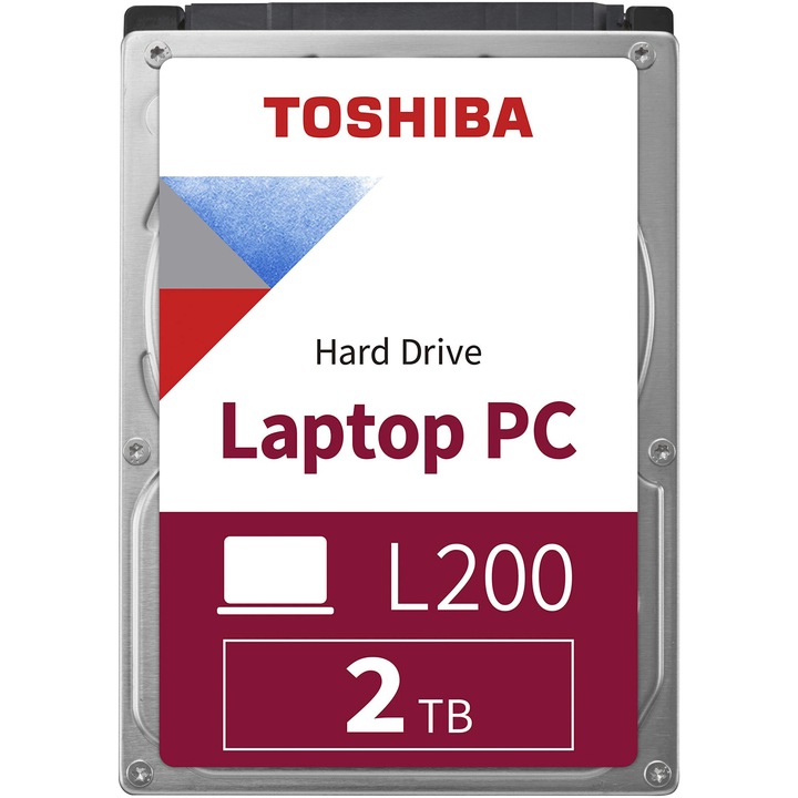 HDD Laptop Toshiba L200 2TB, 5400RPM, 2,5" 128MB gyorsítótár, SATA-III