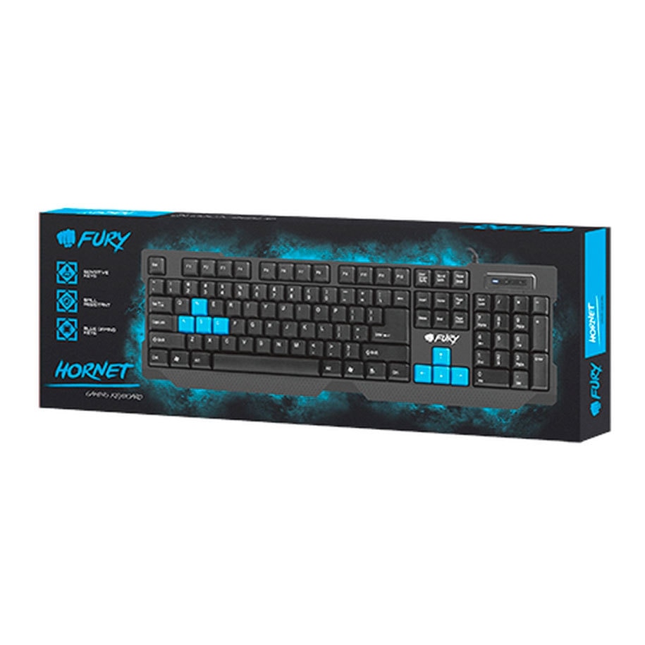 Клавиатура FURY NFU-0865, Геймърска, Gaming keyboard, Hornet US layout ...