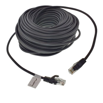 Cablu UTP, Lanberg 42785, cat 5e, mufat 2xRJ45, lungime 30m, AWG 26, 100 MHz, de legatura retea, ethernet, negru Cablu UTP, Lanberg 42785, cat 5e, mufat 2xRJ45, lungime 30m, AWG 26, 100 MHz, de legatura retea, ethernet, negru