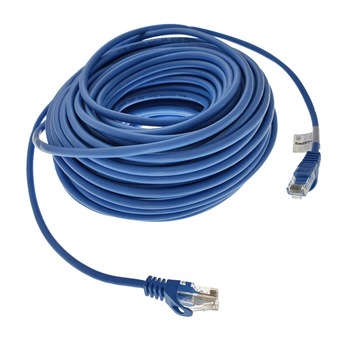 Cablu UTP, Lanberg 42782, cat 5e, mufat 2xRJ45, lungime 30m, AWG 26, 100 MHz, de legatura retea, ethernet, albastru Cablu UTP, Lanberg 42782, cat 5e, mufat 2xRJ45, lungime 30m, AWG 26, 100 MHz, de legatura retea, ethernet, albastru