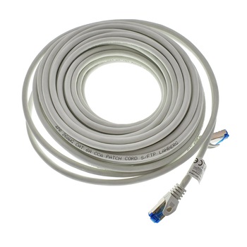 Cablu ecranat S / FTP, Lanberg 42728, cat 6A, mufat 2xRJ45, lungime 15 m, AWG 26, 500 MHz, LSZH, de legatura retea, ethernet, alb Cablu ecranat S / FTP, Lanberg 42728, cat 6A, mufat 2xRJ45, lungime 15 m, AWG 26, 500 MHz, LSZH, de legatura retea, ethernet, alb