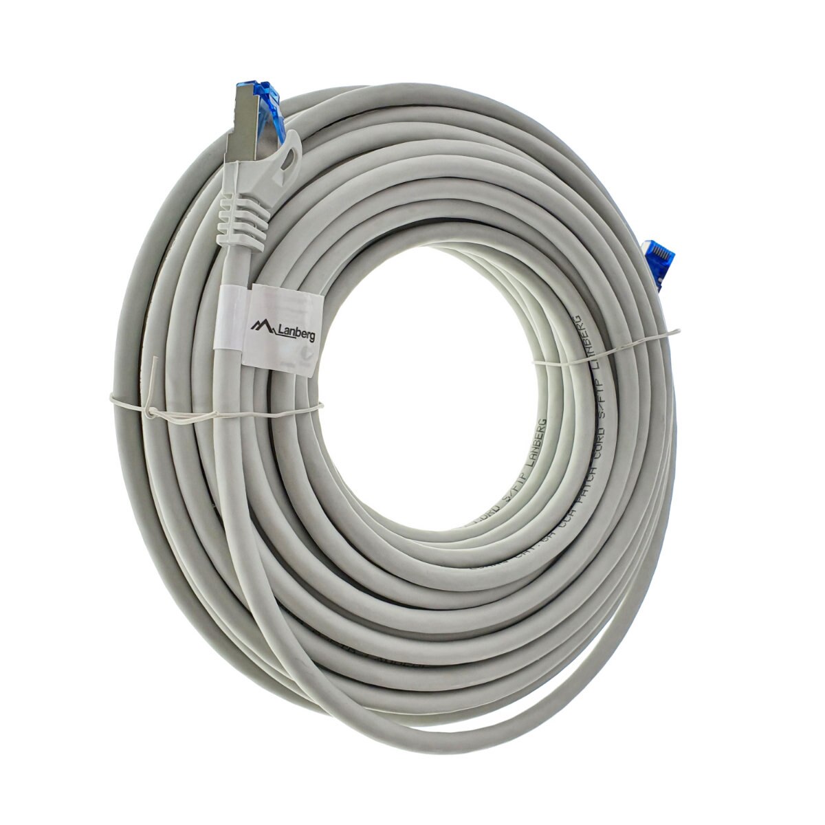 Cablu ecranat S / FTP, Lanberg 42726, cat 6A, mufat 2xRJ45, lungime 15 ...