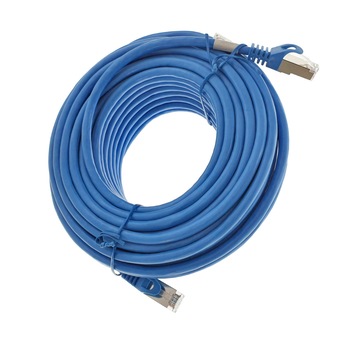 Cablu ecranat FTP, Lanberg 41908, cat 6, mufat 2xRJ45, lungime 20m, AWG 26, 250 MHz, de legatura retea, ethernet, albastru Cablu ecranat FTP, Lanberg 41908, cat 6, mufat 2xRJ45, lungime 20m, AWG 26, 250 MHz, de legatura retea, ethernet, albastru
