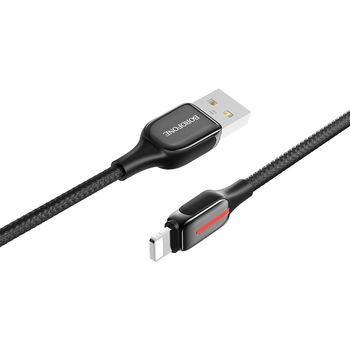 Cablu de date Borofone BU14, Lightning, 1.2m, Negru Cablu de date Borofone BU14, Lightning, 1.2m, Negru