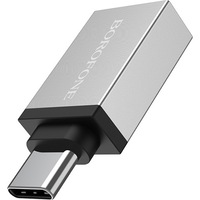 adaptor otg type-c to usb borofone bv3 aluminiu incarcare si transfer argintiu imagen 20_0_
0