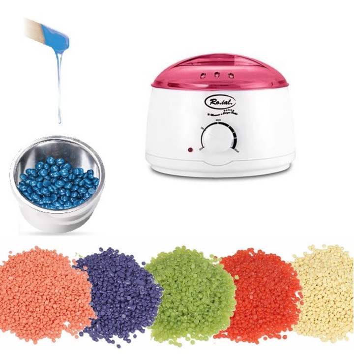 Комплект за топла кола маска Roial Srl, нагревател, кола маска на гранули и шпатули, 3 части