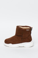 Big Star, Ghete slip-on din piele intoarsa ecologica, Maro, 31 EU