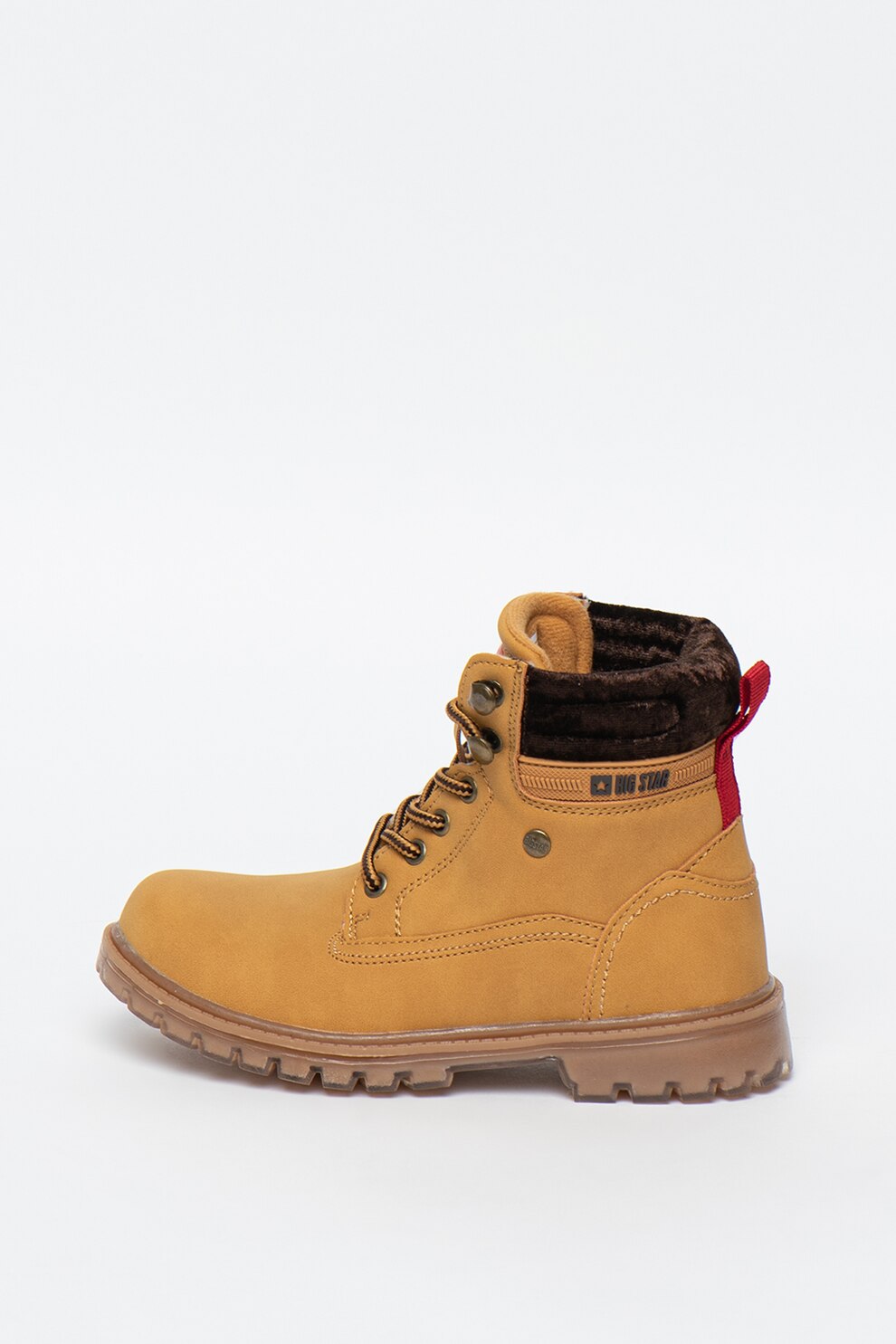 Big Star, Bocanci din piele ecologica, Bej, 34 EU