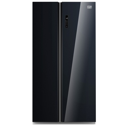 Side by Side Star-Light SSM-532FBG, 532l, Clasa F, Display, Total No frost, H 178cm, Sticla Neagra