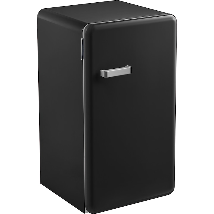 Хладилник с 1 врата RETRO Star-Light FTTM-93RBL, 93 л, Клас F, H 85 см, Черен
