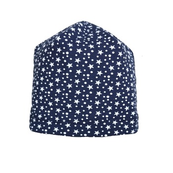 Fes Mic Pitic C231 din tricot cu stelute, Bleumarin/Alb Fes Mic Pitic C231 din tricot cu stelute, Bleumarin/Alb