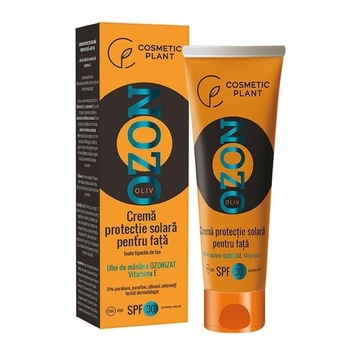 Crema protectie solara pentru fata SPF30 cu ulei de masline si Vitamina E 50 ml Cosmetic Plant Crema protectie solara pentru fata SPF30 cu ulei de masline si Vitamina E 50 ml Cosmetic Plant