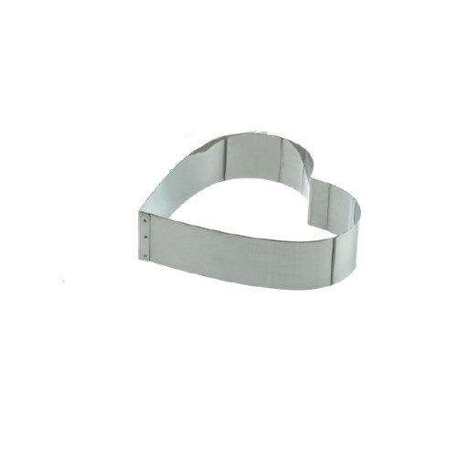 Rama din inox forma inima pentru patiserie si cofetarie, 230xH50mm
