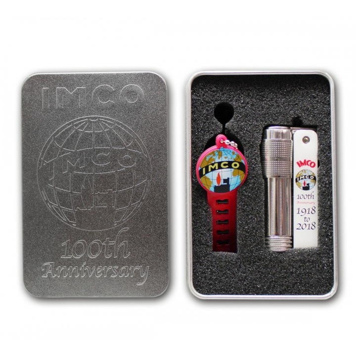 Bricheta IMCO Super Triplex 6700, editie jubiliara, otel inoxidabil lucios, alba