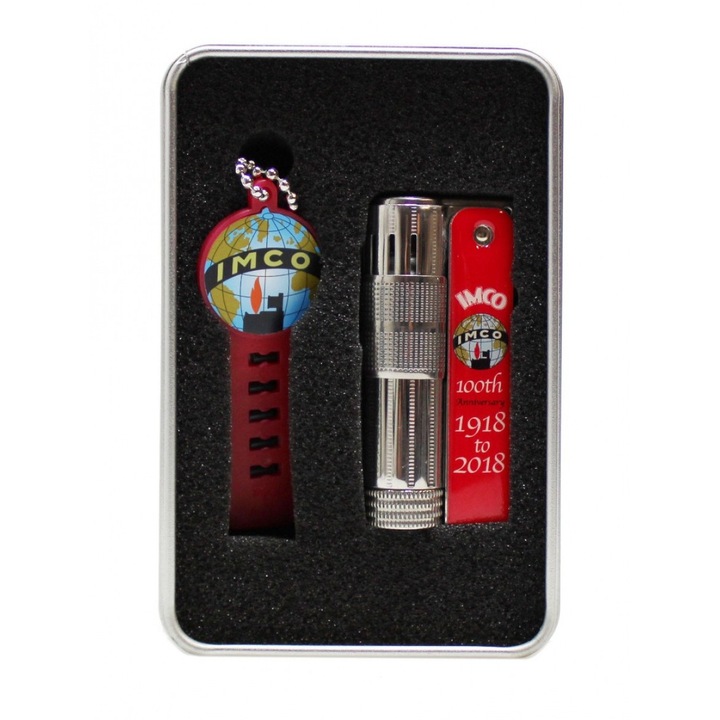 Bricheta IMCO Super Triplex 6700, editie jubiliara, otel inoxidabil lucios, rosu
