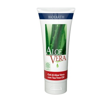 Gel de aloe vera cu arbore de ceai 100ml Bioearth Gel de aloe vera cu arbore de ceai 100ml Bioearth