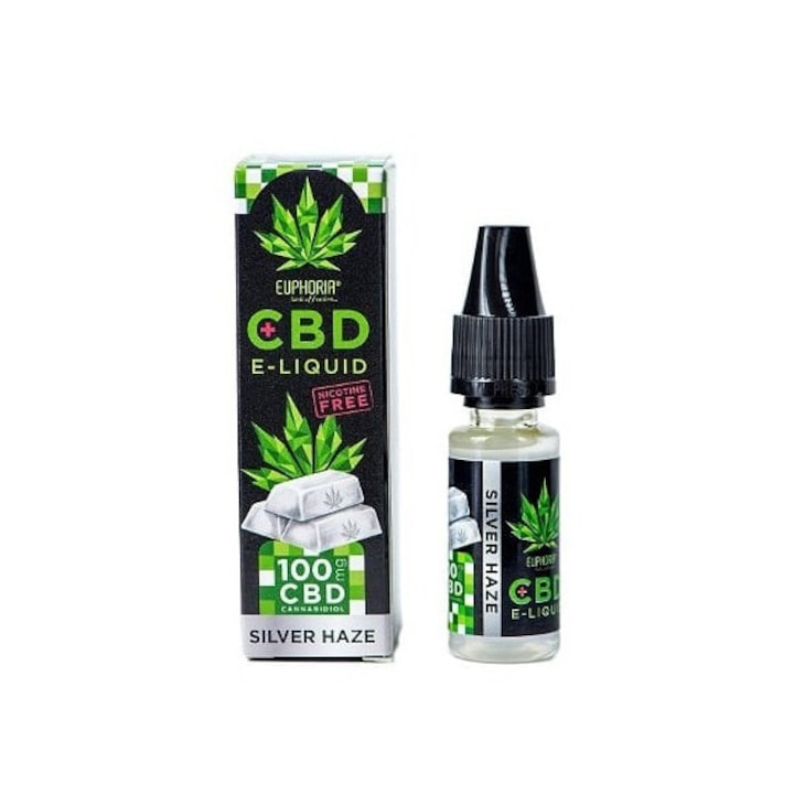 Lichid tigara electronica, e-liquid silver haze, 100 mg cbd, 10 ml euphoria - eMAG.ro Lichid tigara electronica, e-liquid silver haze, 100 mg cbd, 10 ml euphoria - eMAG.ro