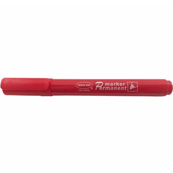 Set 12 markere rosii, permanente cu grosimea varfului 2 mm Rosu Set 12 markere rosii, permanente cu grosimea varfului 2 mm Rosu