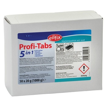 Detergent de vase automat, tablete, Eilfix Profi-Tabs 5 in 1 Detergent de vase automat, tablete, Eilfix Profi-Tabs 5 in 1