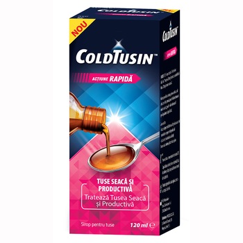 Sirop pentru orice tip de tuse Coldtusin, 120 ml Sirop pentru orice tip de tuse Coldtusin, 120 ml