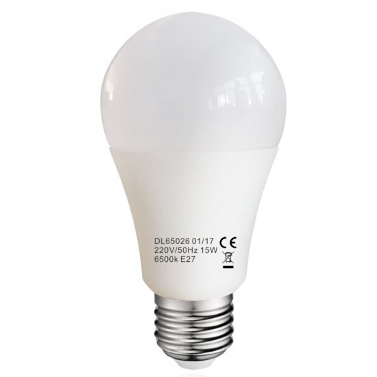 Bec LED dimabil de la intrerupator, model glob A60, 12W=100W, 6400k, lumina rece