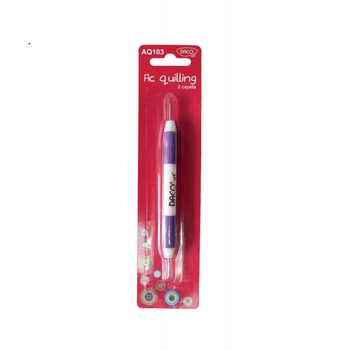 Ac Quilling DACO, 2 Capete, Culoare Mov/Alb Ac Quilling DACO, 2 Capete, Culoare Mov/Alb