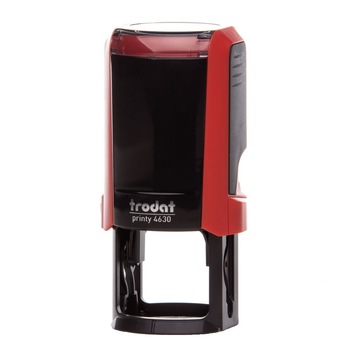 Stampila rotunda firma Trodat Printy 4630, tus albastru, diametru 30 mm, culoare rosie Stampila rotunda firma Trodat Printy 4630, tus albastru, diametru 30 mm, culoare rosie