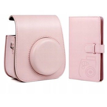 Set 2in1, Husa LoveInstant pentru Fujifilm Instax Mini 11, Album foto, 96 poze, Roz Set 2in1, Husa LoveInstant pentru Fujifilm Instax Mini 11, Album foto, 96 poze, Roz