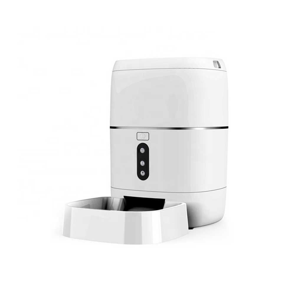 Hranitoare inteligenta de mancare PNI MyPet PT033PF pentru animale de casa, WiFi, 3 litri, programabil din aplicatia dedicata Tuya Smart, integrare in scenarii si automatizari smart cu alte produse compatibile Tuya